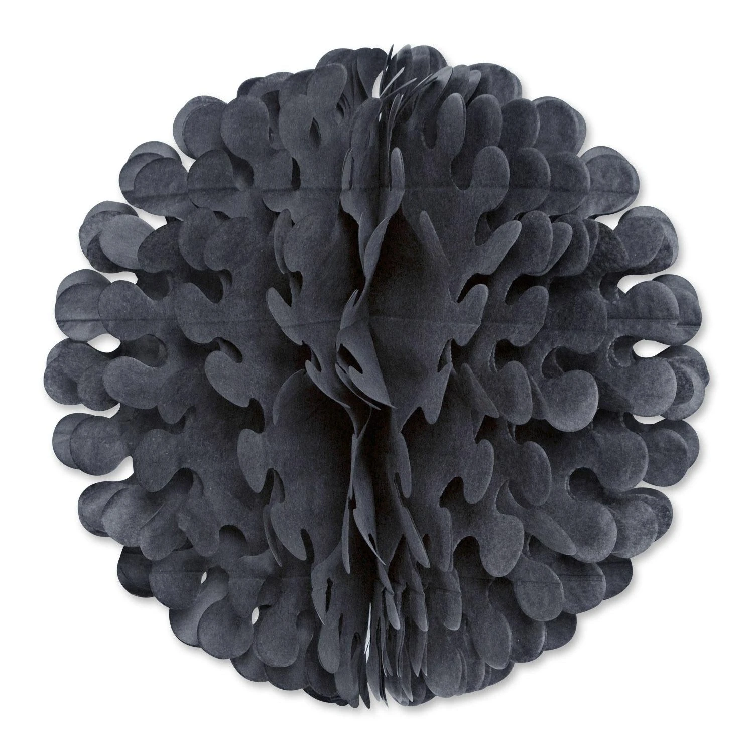 19 Inch- Tissue Flutter Party Ball - Black 1 19 Inch- Tissue Flutter Party Ball - Black