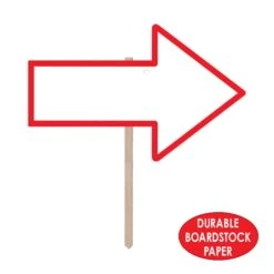Blank Arrow Party Yard Sign -Bulk Party Supplies Shop 54909 i4