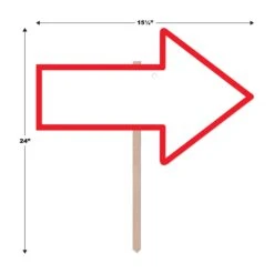 Blank Arrow Party Yard Sign -Bulk Party Supplies Shop 54909 i5