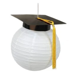 Grad Cap Graduation Party Paper Lanterns (2 Per Package)