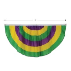 4 Ft- Mardi Gras Fabric Bunting (1 Bunting Per Package) -Bulk Party Supplies Shop 54991 GGP i5 5352f256 74c5 4de8 b859 3c956bc8388c
