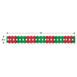Christmas Arcade Garland - Red & Green -Bulk Party Supplies Shop 55035 RG i5