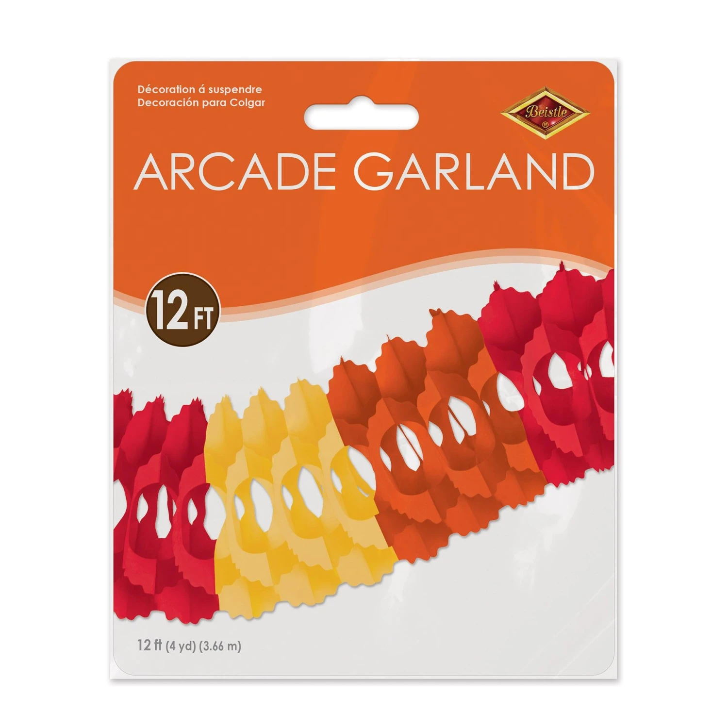 Thanksgiving Packaged Arcade Garland - Golden-yellow - Orange - Red 3 Thanksgiving Packaged Arcade Garland - Golden-yellow - Orange - Red - Image 3