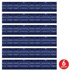 1-Ply Metallic Party Fringe Drape - Blue -Bulk Party Supplies Shop 55038 B i7 1
