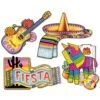 Fiesta Cutouts - Prtd 2 Sides (4 Per Package) 17 Fiesta Cutouts - Prtd 2 Sides (4 Per Package) -Bulk Party Supplies Shop 55170