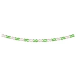 St. Patrick's Day Pageant Garland - Green & White -Bulk Party Supplies Shop 55180 GW i4