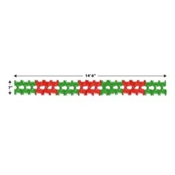 Christmas Pageant Garland - Red & Green -Bulk Party Supplies Shop 55180 RG i5