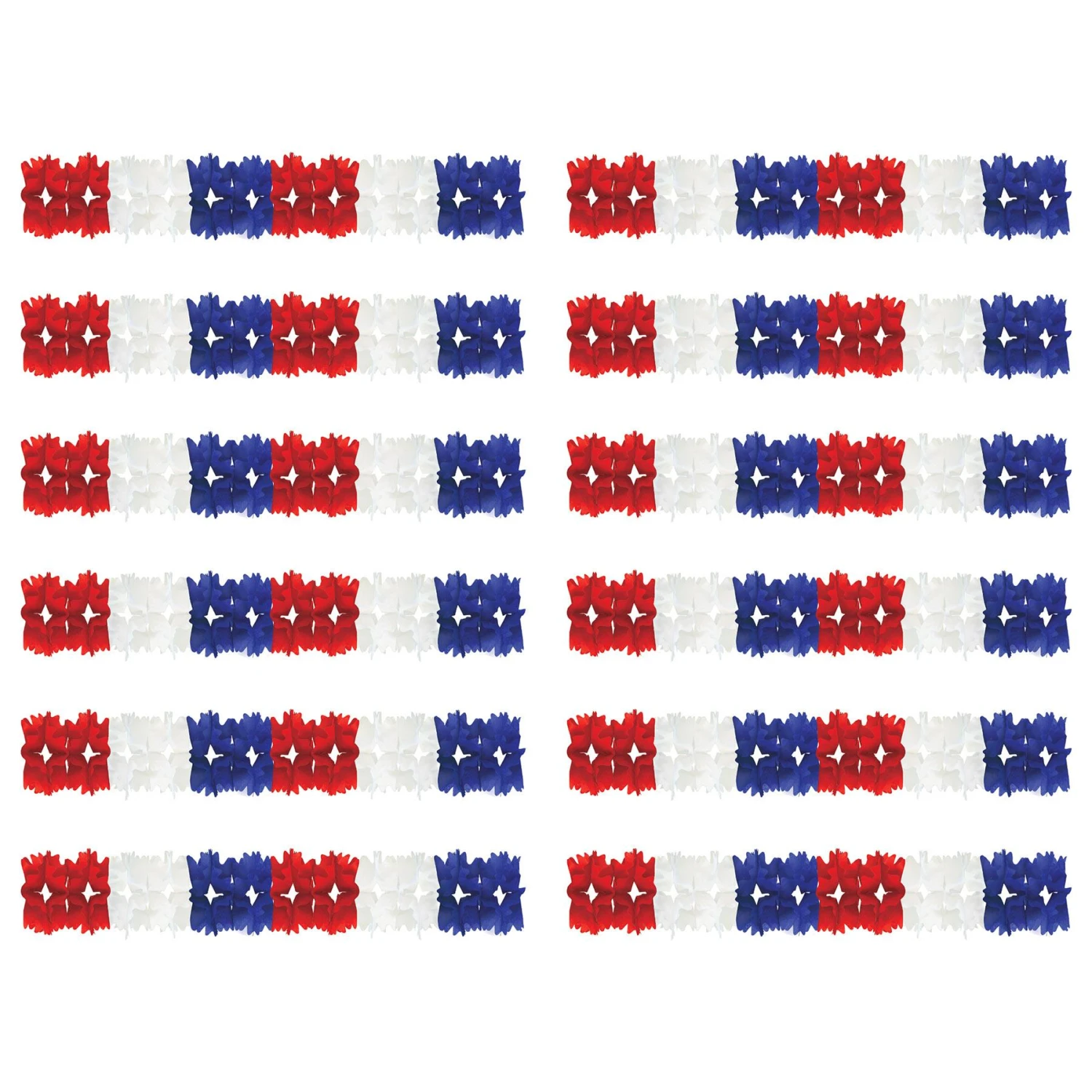 Pageant Party Garland - Red - White - Blue 5 Pageant Party Garland - Red - White - Blue - Image 5