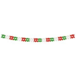 Fiesta Packaged Pageant Garland - Red - White - Green -Bulk Party Supplies Shop 55181 RWG i4