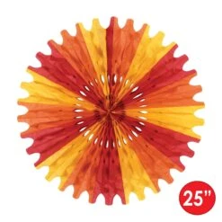 Thanksgiving Tissue Fan - Golden-yellow - Orange - Red -Bulk Party Supplies Shop 55293 GOR i5