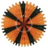 Halloween Tissue Fan - Orange & Black -Bulk Party Supplies Shop 55293 OB