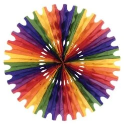 Party Tissue Fan - Rainbow