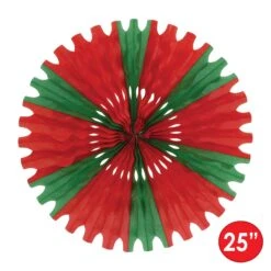 Christmas Tissue Fan - Red & Green 8 Christmas Tissue Fan - Red & Green -Bulk Party Supplies Shop 55293 RG i5