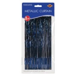 1-Ply Gleam 'N Party Curtain - Navy (6 Per Case) 11 1-Ply Gleam 'N Party Curtain - Navy (6 Per Case) -Bulk Party Supplies Shop 55410 NY i3