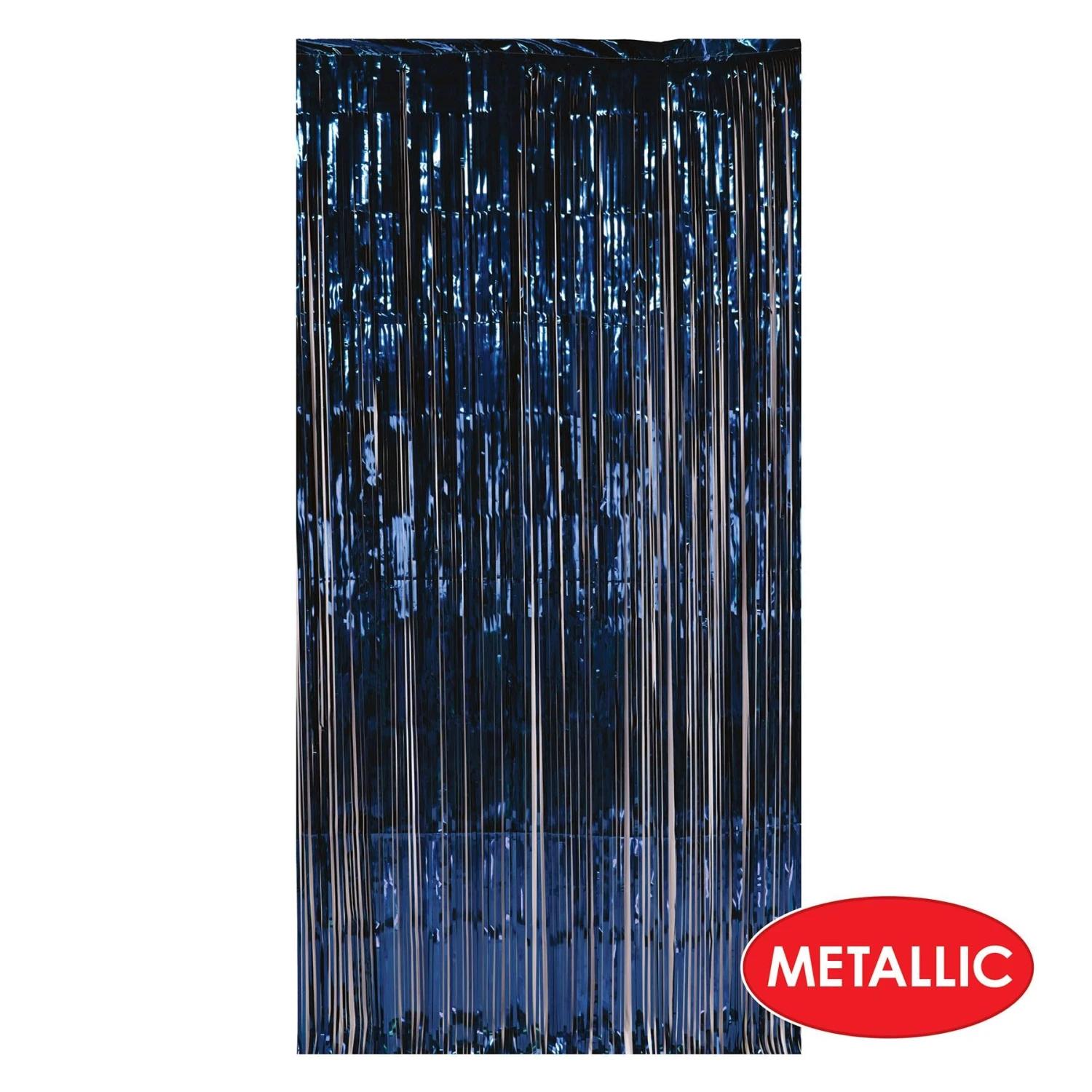 1-Ply Gleam 'N Party Curtain - Navy (6 Per Case) 6 1-Ply Gleam 'N Party Curtain - Navy (6 Per Case) - Image 6