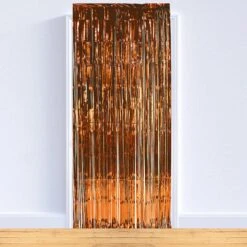 1-Ply Gleam 'N Party Curtain - Orange (6 Per Case) -Bulk Party Supplies Shop 55410 O i2 1 a9972e02 0815 4caf a872 21fc784f64ca