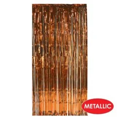 1-Ply Gleam 'N Party Curtain - Orange (6 Per Case) -Bulk Party Supplies Shop 55410 O i4 0062b43e e281 4450 8e9a 6e6fca60514c