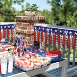 Metallic Stars & Stripes Party Fringe Banner -Bulk Party Supplies Shop 55500 i2