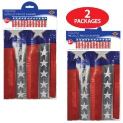 Metallic Stars & Stripes Party Fringe Banner -Bulk Party Supplies Shop 55500 i3 1