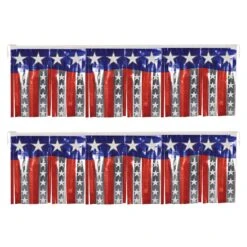 Metallic Stars & Stripes Party Fringe Banner -Bulk Party Supplies Shop 55500 i7
