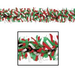 Fiesta Tissue Festooning - Red - White - Green