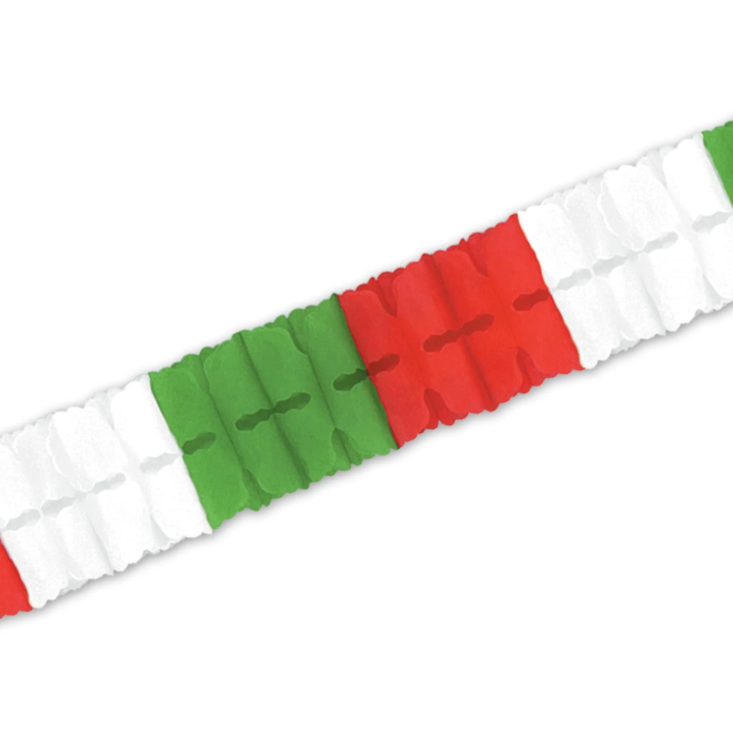 Fiesta Leaf Garland - Red - White - Green 1 Fiesta Leaf Garland - Red - White - Green
