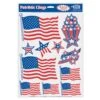 Patriotic Party Clings (11 Per Package) -Bulk Party Supplies Shop 55834