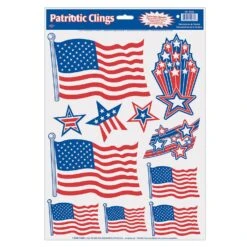 Patriotic Party Clings (11 Per Package)