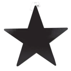 15 Inch Foil Star Party Cutout - Black -Bulk Party Supplies Shop 55840 BK i3