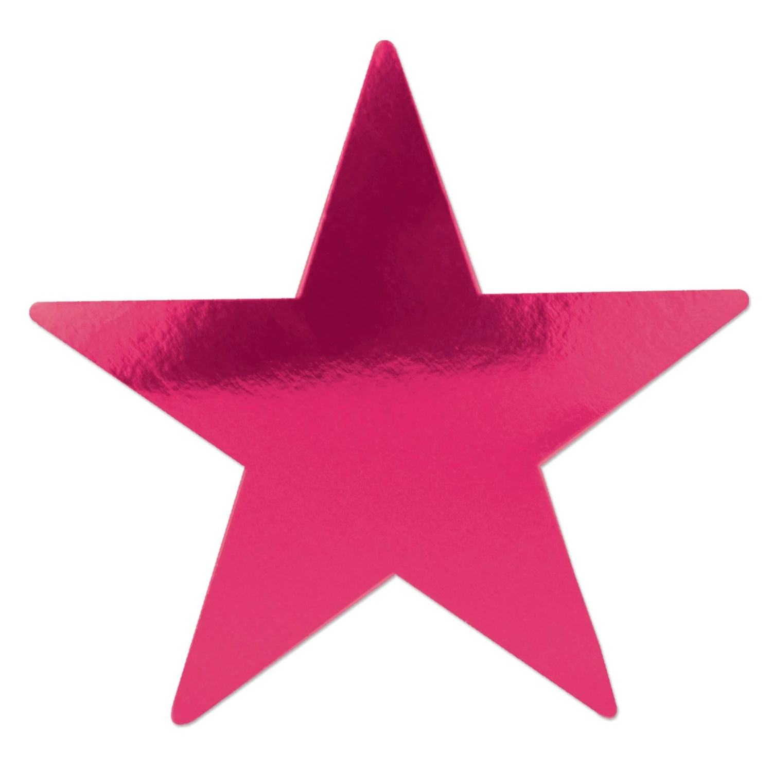 15 Inch Foil Party Star Cutout - Cerise 1 15 Inch Foil Party Star Cutout - Cerise