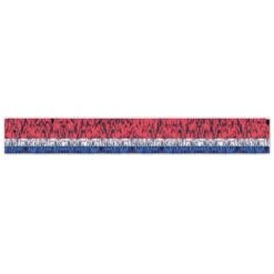 3-Ply Metallic Fringe Party Drape - Red - Silver - Blue