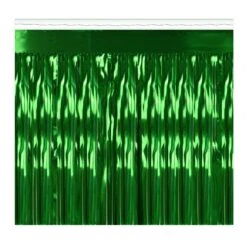 2-Ply Party Metallic Fringe Drape - Green