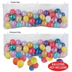 New Year's Eve Packaged Plastic Balloon Bag - Bag Only -Bulk Party Supplies Shop 55908 i2
