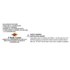 New Year's Eve Packaged Plastic Balloon Bag - Bag Only -Bulk Party Supplies Shop 55908 i6