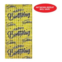 Happy Birthday Party Metallic Square Curtain (6 Packages) -Bulk Party Supplies Shop 56002 i4 1