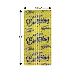 Happy Birthday Party Metallic Square Curtain (6 Packages) -Bulk Party Supplies Shop 56002 i5