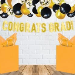 Foil Congrats Grad! Graduation Party Streamer 9 Foil Congrats Grad! Graduation Party Streamer -Bulk Party Supplies Shop 56004 GD i2