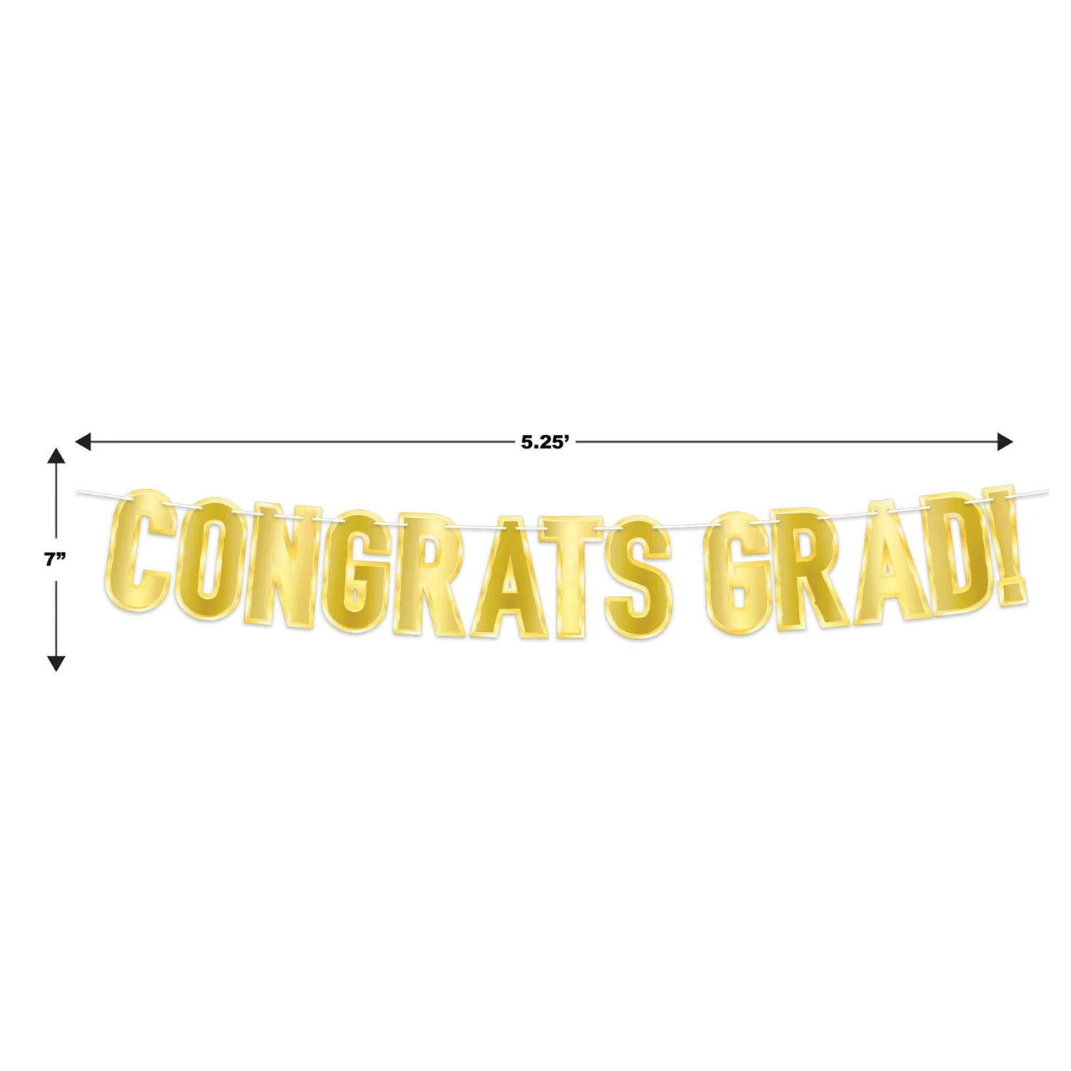 Foil Congrats Grad! Graduation Party Streamer 6 Foil Congrats Grad! Graduation Party Streamer - Image 6