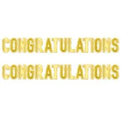 Foil "Congratulations" Party Streamer -Bulk Party Supplies Shop 56009 GD i7