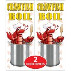 Mardi Gras Crawfish Boil Door Cover (12 Packages) -Bulk Party Supplies Shop 56020 i7 1