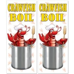 Mardi Gras Crawfish Boil Door Cover (12 Packages) -Bulk Party Supplies Shop 56020 i7