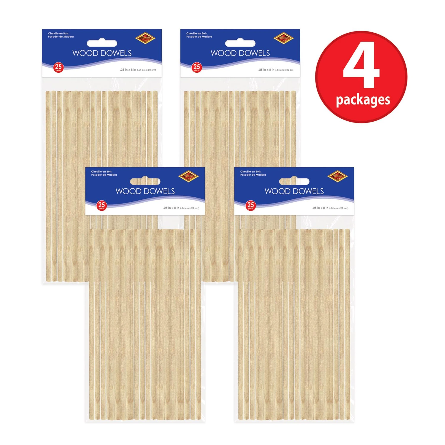 Wood Dowels (25 Per Package) 4 Wood Dowels (25 Per Package) - Image 4