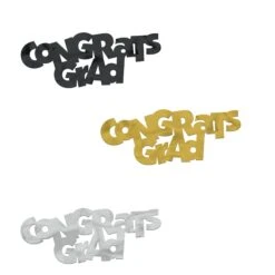 Jumbo Congrats Grad Graduation Party Confetti (12 Packages)