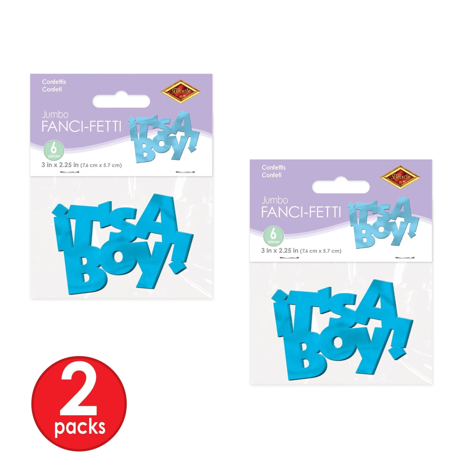 Jumbo It's A Boy Confetti (12 Packages) 5 Jumbo It's A Boy Confetti (12 Packages) - Image 5
