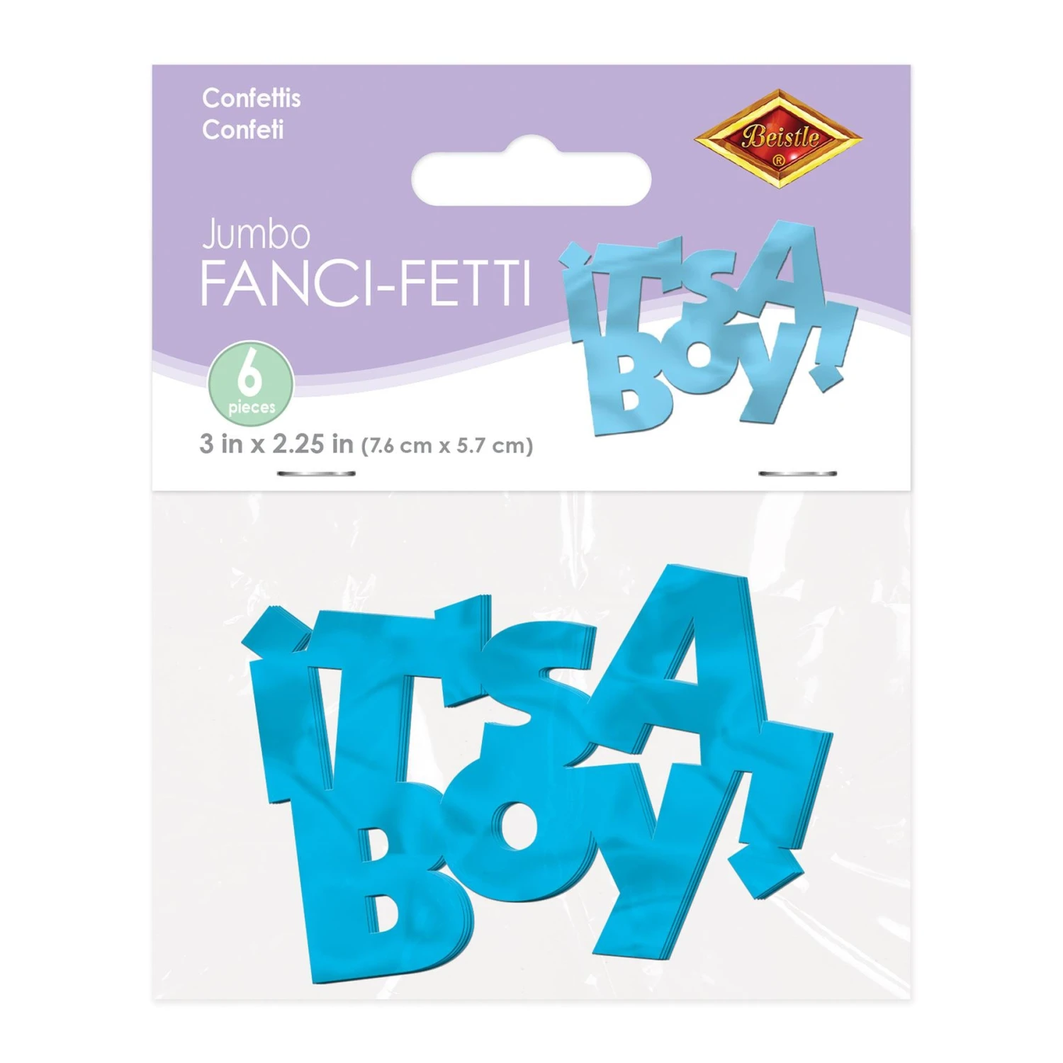 Jumbo It's A Boy Confetti (12 Packages) 4 Jumbo It's A Boy Confetti (12 Packages) - Image 4