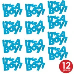 Jumbo It's A Boy Confetti (12 Packages) 17 Jumbo It's A Boy Confetti (12 Packages) -Bulk Party Supplies Shop 56035 i7 1