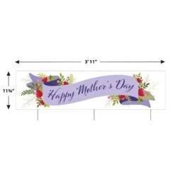 Plastic Jumbo Happy Mother's Day Yard Sign -Bulk Party Supplies Shop 56037 i5