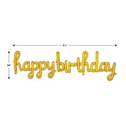Script Gold Happy Birthday Party Balloon Streamer (6 Per Case) -Bulk Party Supplies Shop 56049 GD i5 8db50046 2397 4cf2 bd24 331e8f17ef09