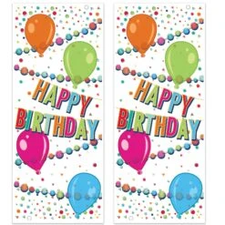 Happy Birthday Party Door Cover (12 Packages) -Bulk Party Supplies Shop 56052 i7