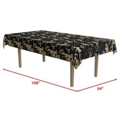 Metallic Graduation Party Tablecover (12 Packages) -Bulk Party Supplies Shop 56058 i5